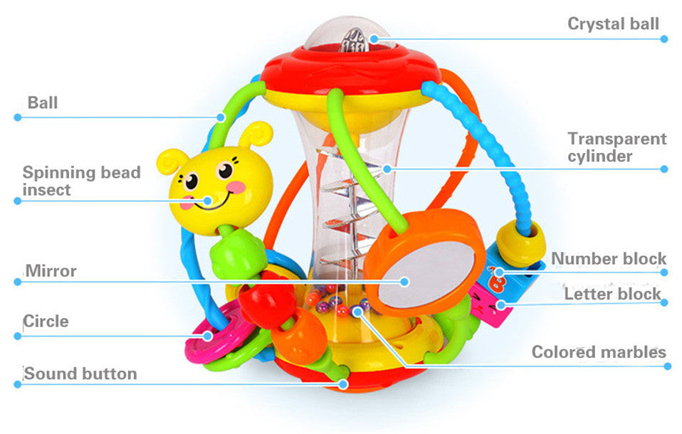 Bola de actividad para bebés de 0 a 12 meses