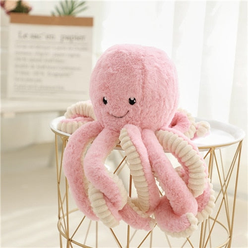 Muñecos de peluche de pulpo adorable