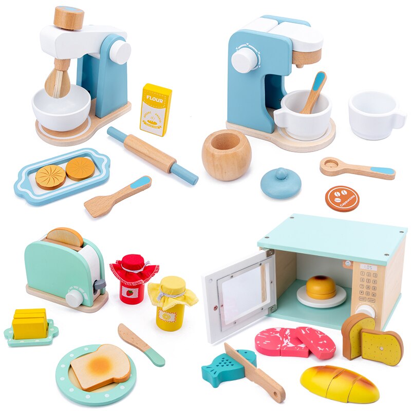 Cocina de madera para niños, juegos de simulación