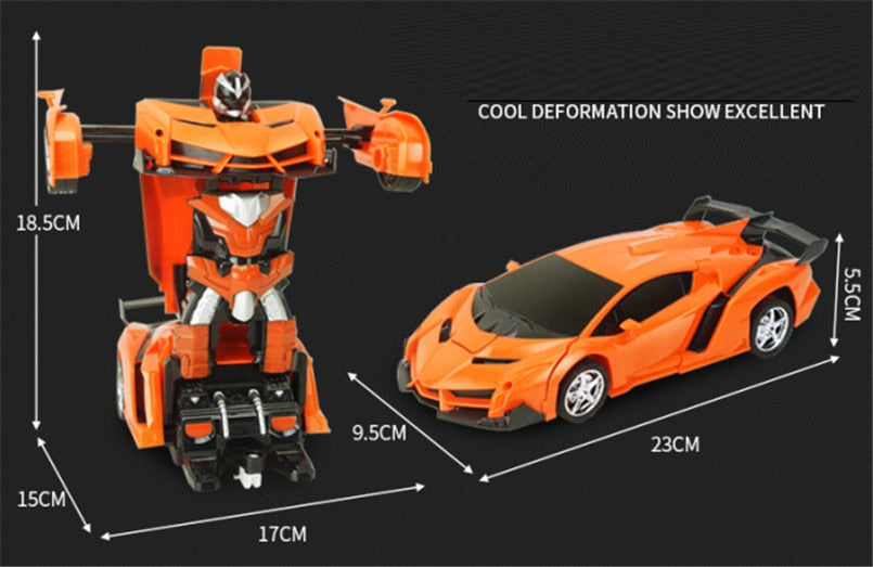 Robot de transformación a coche con control remoto