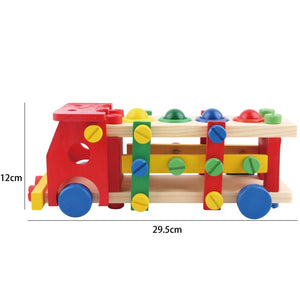 Caja de Herramientas de madera Montessori. Juego de simulación carpintería