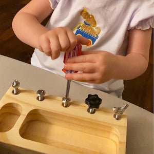 Tablero multiusos de madera Montessori