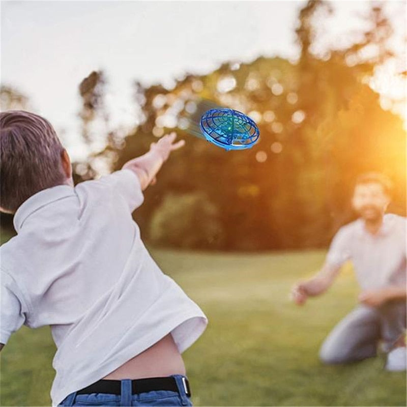 Dron infantil de control remoto con sensor de infrarrojos manual