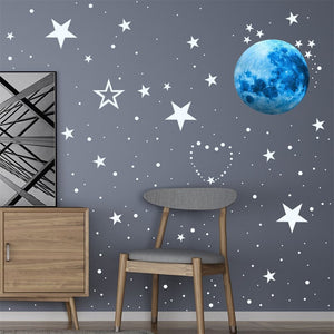 Pegatinas de pared de estrellas luminosas para habitación, 435 piezas