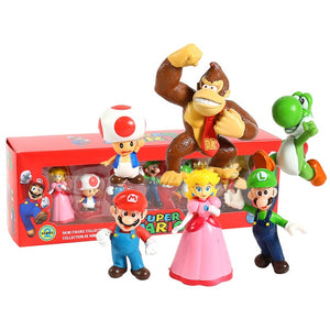 Figuras de Super Mario 6uds/set