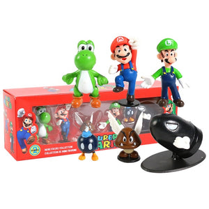 Figuras de Super Mario 6uds/set