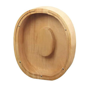 Hucha de madera letras alfabeto