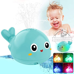 Juguetes de baño con pulverizador y luz musical LED