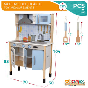 Cocina de madera con luz y sonido WOOMAX