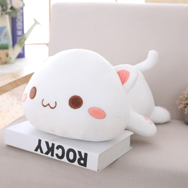 Muñecos de peluche Kawaii de gato tumbado 35-65cm