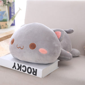 Muñecos de peluche Kawaii de gato tumbado 35-65cm