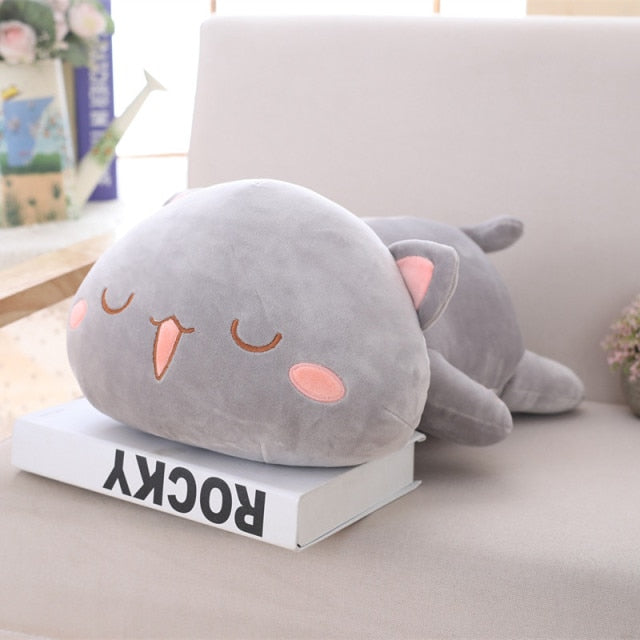 Muñecos de peluche Kawaii de gato tumbado 35-65cm