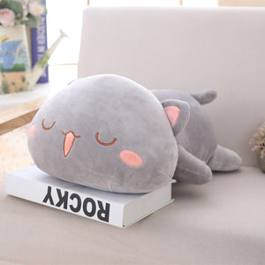 Muñecos de peluche Kawaii de gato tumbado 35-65cm