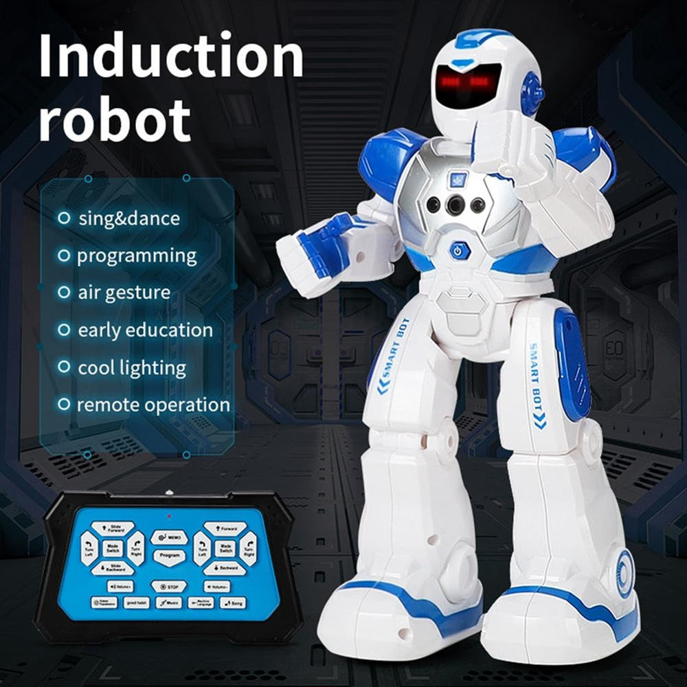 Robot de control remoto para niños con sensor de gestos, ideal para cantar y bailar