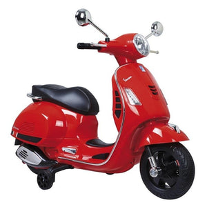 Moto Vespa Roja Eléctrica para Niños